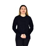 Kadın Yumoş Spor Triko Kazak BGL-ST03368 SİYAH STANDART