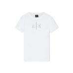 Kadın Yuvarlak Yaka Slim Fit Kısa Kollu Pamuklu Beyaz T-Shirt XW002348 AF10356-U0002