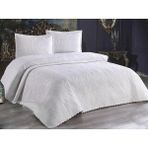 Kadınca Dükkan Çift Kişilik Micro Pamuk Yatak Örtüsü Takım - 250 x 260 cm - Krem