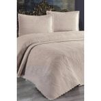 Kadınca Dükkan Tek Kişilik Microfiber Yatak Örtüsü Takımı Cappuccino - 180 x 250 cm