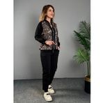 Kadınkumaş Leopar Desenli Ikili Takım