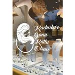 Kadınlar Günü Cam Vitrin Sticker, 8 Mart Kutlama Yazısı, 60 cm (Beyaz)