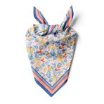 Kadınlar için 55cm x 55cm Fular Küçük Kare Hafif Çiçek Desenli Bandana Boyun Şal, Saç veya Boyun için Etnik Kare Başörtüsü (Çiçek Tasarımı 12)