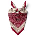 Kadınlar için 55cm x 55cm Fular Küçük Kare Hafif Çiçek Desenli Bandana Boyun Şal, Saç veya Boyun için Etnik Kare Başörtüsü (Etnik Tasarım 8)