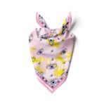 Kadınlar için 55cm x 55cm Fular Küçük Kare Hafif Çiçek Desenli Bandana Boyun Şal, Saç veya Boyun için Etnik Kare Başörtüsü (Göz Tasarımı 1)