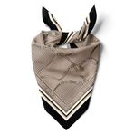 Kadınlar için 55cm x 55cm Fular Küçük Kare Hafif Çiçek Desenli Bandana Boyun Şal, Saç veya Boyun için Etnik Kare Başörtüsü (Kemer Tasarımı 1)