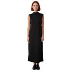 Kadınlar İçin Düz Dalgıç Kolsuz Maxi Shift Elbise Modern Ve Rahat Şıklık Sunarak Konfor Verir-Siyah-XL