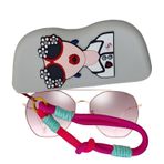 Kadınlar İçin Gözlük Kılıfı | Kadınlar İçin Komik Gözlük Kabı - Bilek Kayışlı Yumuşak Silikon Güneş Gözlüğü Taşıyıcı, Yürüyüş Dış Mekan Seyahat Aksesuarları Çantası