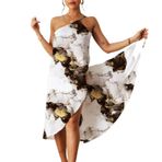 Kadınlar için plaj elbiseleri, bikini örtüsü, plaj sargısı, yazlık plaj havlusu, kadınlar için, bol sarong, plaj pançosu, seksi elbise, C, XXL