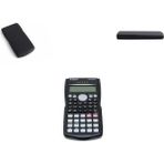 Kadio Kızaklı Kapak LCD Ekran Fonksiyonel Bilimsel Hesap Makinesi (Ebat: 15,6 cm x 8,3 Cm)