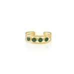 Kadir Jewellery 22 Ayar Altın Kaplama El İşçiliği Zirkon Taşlı Kadın Kaburga Bilezik