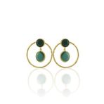 Kadir Jewellery 22 Ayar Altın Kaplama Kadın Halka Küpe -El İşçiliği Ve Hipoalerjenik Küpe