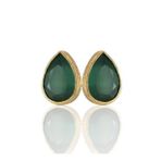 Kadir Jewellery 22 Ayar Altın Kaplama Kadın Minimal Küpe -El İşçiliği Ve Hipoalerjenik Küpe