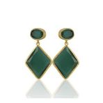 Kadir Jewellery 22 Ayar Altın Kaplama Kadın Sallantılı Küpe -El İşçiliği Ve Hipoalerjenik Küpe