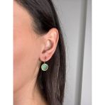 Kadir Jewellery 22 Ayar Altın Kaplama Kadın Taşlı Küpe -El Işçiliği ve Hipoalerjenik Küpe -E01 - Çok Renkli