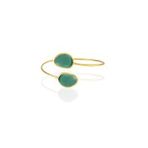 Kadir Jewellery 22 Ayar Altın Kaplama Zirkon Taşlı Ayarlanabilir Trend Bilezik