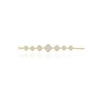 Kadir Jewellery 22 Ayar Altın Kaplama Zirkon Taşlı Ayarlanabilir Zincir Bileklik (Pembe)