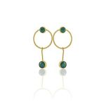 Kadir Jewellery 22 Ayar Altına Kaplama Kadın Sallantılı Küpe -El İşçiliği Ve Hipoalerjenik Küpe