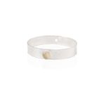 Kadir Jewellery 925 Ayar Gümüş Kaplama El İşçiliği Zirkon Taşlı Kadın Kelepçe Bilezik