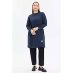 KADO OUTLET Basic Rahat Kalıp Uzun Kadın Tunik
