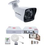 Kadraj 1 Kameralı Set - 5mp Sony Seculensli 1080P Full Hd Ahd, 6 Atom Led, Gece Görüşlü, Güvenlik Kamerası, Plastik Kasa