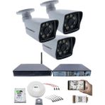 Kadraj 3 Kameralı Güvenlik Seti - 5mp Sony Seculens, 1080P Full Hd Ahd, 8 Ultra Warm Led, Gece Renkli Görüş, 5mp Dvr + Wifi Adaptörü, V1 - Beyaz
