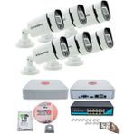 Kadraj 6'lı Güvenlik Ip Kamera Seti - 4mp Dış Mekan Kamera, 3.6mm Lens, H.265, Poe, Warm Ir Gece Görüşü, 9 Kanal Nvr, 8 Port Poe Switch, 1tb HDD ve 100 Metre