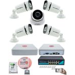 Kadraj Ip Güvenlik Kamera Seti - 1 Iç Mekan Ip Kamera, 4 dış Mekan Ip Kamera, 1tb H.d.d, 9 Kanal Nvr, Gece Görüş, Uzaktan Izleme, Hareket Tabiki, Insan Tespi