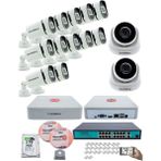 Kadraj Ip Güvenlik Kamera Seti - 2 iç Mekan Ip Kamera, 12 dış Mekan Ip Kamera, 2tb H.d.d, 16 kanal Nvr, Gece Görüş, Uzaktan Izleme, Hareket Tabiki, Insan Tes - Beyaz