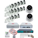 Kadraj Ip Güvenlik Kamera Seti - 2 iç Mekan Ip Kamera, 13 dış Mekan Ip Kamera, 2tb H.d.d, 16 kanal Nvr, Gece Görüş, Uzaktan Izleme, Hareket Tabiki, Insan Tes - Beyaz