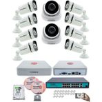 Kadraj Ip Güvenlik Kamera Seti - 2 iç Mekan Ip Kamera, 8 dış Mekan Ip Kamera, 2tb H.d.d, 16 kanal Nvr, Gece Görüş, Uzaktan Izleme, Hareket Tabiki, Insan Tesp - Beyaz