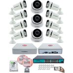 Kadraj Ip Güvenlik Kamera Seti - 3 iç Mekan Ip Kamera, 8 Dış Mekan Ip Kamera, 2tb H.d.d, 16 kanal Nvr, Gece Görüş, Uzaktan Izleme, Hareket Tabiki, Insan Tesp - Beyaz