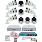 Kadraj Ip Güvenlik Kamera Seti - 5 iç Mekan Ip Kamera, 5 Dış Mekan Ip Kamera, 2tb H.d.d, 16 kanal Nvr, Gece Görüş, Uzaktan Izleme, Hareket Tabiki, Insan Tes - Beyaz