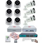 Kadraj Ip Güvenlik Kamera Seti - 6 iç Mekan Ip Kamera, 3 Dış Mekan Ip Kamera, 2tb H.d.d, 16 kanal Nvr, Gece Görüş, Uzaktan Izleme, Hareket Tabiki, Insan Tes - Beyaz