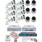 Kadraj Ip Güvenlik Kamera Seti - 6 iç Mekan Ip Kamera, 8 Dış Mekan Ip Kamera, 2tb H.d.d, 16 kanal Nvr, Gece Görüş, Uzaktan Izleme, Hareket Tabiki, Insan Tes - Beyaz