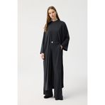 KADRİYE BAŞTÜRK Modal Cupra Pantolon Bluz Abaya Takım Siyah