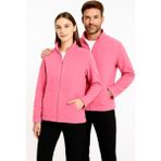 Kae Laurean Unisex Anti-Pilling Tüylenme Yapmayan Standart Fit Tam Fermuarlı Soğuk Geçirmez Polar Hırka - XL - Pembe