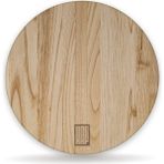 Kaf Ahşap Lüks Kesme Tahtası Kestane (Daire) Medium - 30 cm