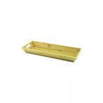 KaF KeF SHoPP HTC125047Gok223120 Vlk Dikdörtgen Çift Kulplu Ahşap Bambu Sunum Tepsisi =16X40Cm - Derin=4Cm (5047) Vlk