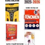 Kafa Dengi Yayınları 3'lü 8.sınıf Ünlüler Karma Matematik Set (Hibrit Konu + Kontak Deneme + Fenomen 8b Mat) Fiş Tutuculu