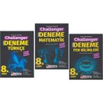Kafa Dengi Yayınları 8. Sınıf Challenger Sarmal Türkçe + Matematik + Fen Bilimleri Branş Denemesi (3 Kitap)