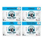 Kafa Dengi Yayınları 8.Sınıf LGS Matematik - Türkçe - Fen - Din Kafa Test Seti 4 Kitap 2023