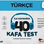 Kafa Dengi Yayınları 8. Sınıf LGS Türkçe İlk Kaynağın 40 Kafa Testi