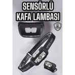 Kafa Lambası Kamp Lambası Sensörlü Şarjlı Ayarlanabilir - SO4495-1786 - Çok Renkli