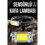 Kafa Lambası LED Fener Pratik Taşınabilir Ayarlanabilir USB Şarjlı - TK002M-6VM0O6 - Çok Renkli