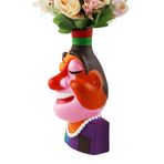 Kafa vazo, bitkiler için kafa vazo - Renkli boho tarzı soyut tencere,Modern elle boyanmış dekoratif saksı, 20.5cm/8.1 inç estetik ev dekoru oturma odası kitap rafı