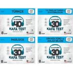 Kafadengi 2024 8. Sınıf Lgs Türkçe + İngilizce + İnkılap + Din Kafa Test Seti 4 Kitap