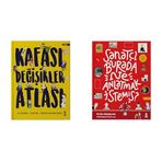 Kafası Değişikler Atlası - Ciltli & Sanatçı Burada Ne Anlatmak İstemiş? (Ciltli): (Müze Maketi ve Çıkartma Hediyeli) (2 Kitap Set)