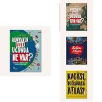 Kafası Değişikler Atlası - Ciltli,Dünyanın Öbür Ucunda Kim Var? (Ciltli),Kelime Atlası,Dünyanın Öbür Ucunda Ne Var?: 84x57 Dünya Haritası Hediyeli-4 Kitap Set