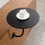 Kafe, Kokteyl, İçecekler, Eğlence Masası, İç Mekan Kanepe için Yan / Uç Sehpa, Küçük Spa için L şeklinde Siyah Metal Yemek Masası